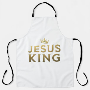 Jesus ist König - Christliche Schürze für Allround