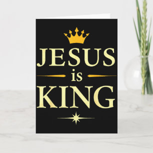 Jesus ist König _ Christlicher Glaube Design Karte