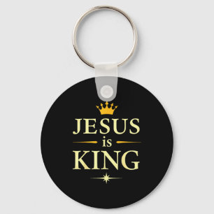 Jesus ist König _ Christlicher Glaube Design Schlüsselanhänger