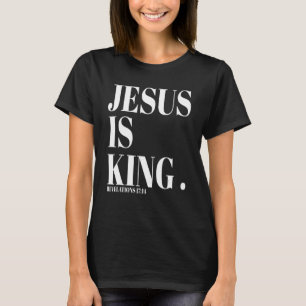 Jesus ist König Christlicher religiöser Pfarrer T-Shirt