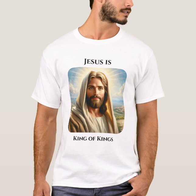 Jesus ist König der Könige T-Shirt (Vorderseite)