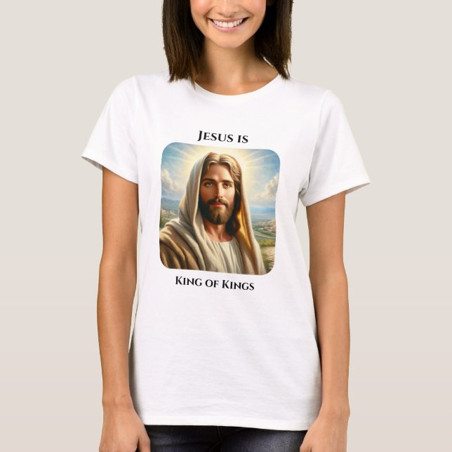 Jesus ist König der Könige T-Shirt (Vorderseite)