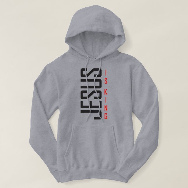 Jesus ist König Hoodie (Design vorne)