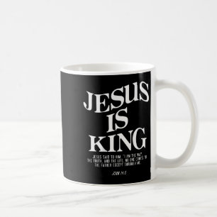 Jesus ist König John Bible Verse Christliche relig Kaffeetasse