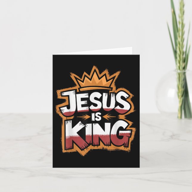Jesus ist König Karte (Vorderseite)