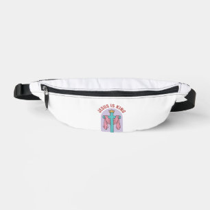Jesus ist König Kreuz Krone Vintage Christliches T Bauchtasche