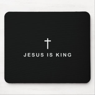 Jesus ist König Kreuz Subtiles Christliches Minima Mousepad