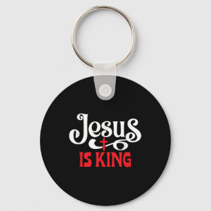 Jesus ist König Liebe Jesus Christliches Weihnacht Schlüsselanhänger