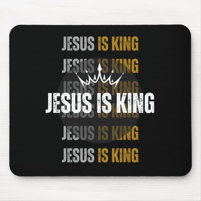 Jesus ist König - Mousepad (Vorne)