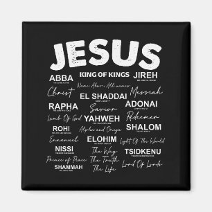 Jesus ist König Namen Gottes Hebräisch Jesus Chris Magnet