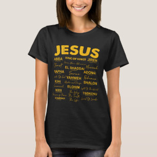 Jesus ist König Namen Gottes Hebräisch Jesus Chris T-Shirt