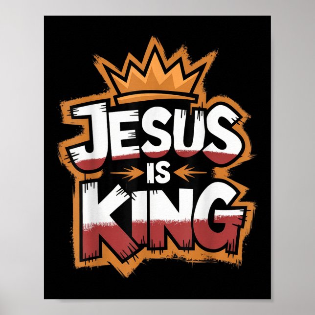 Jesus ist König Poster (Vorne)