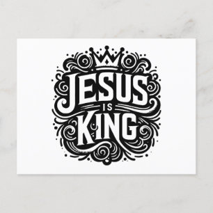 Jesus ist König Postkarte