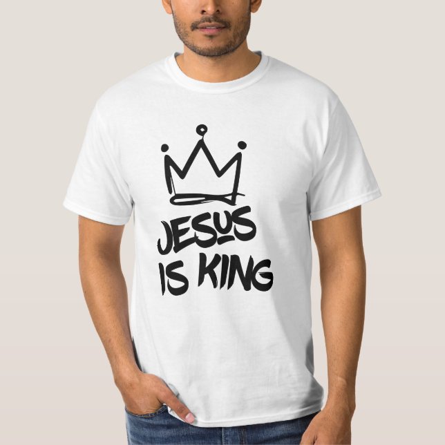 Jesus ist König T-Shirt (Vorderseite)