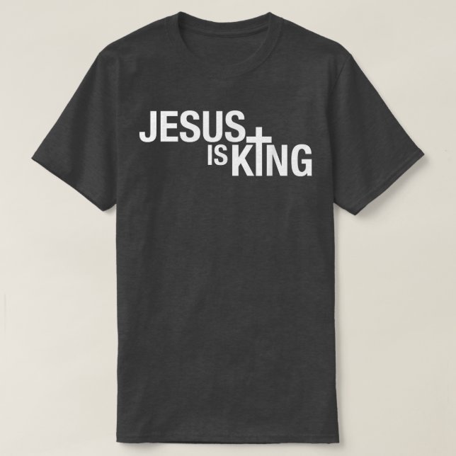 Jesus ist König T-Shirt (Design vorne)