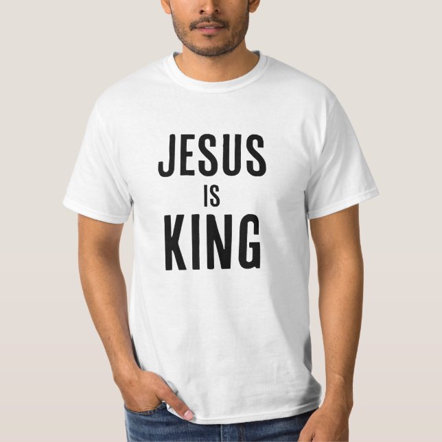 Jesus ist König T-Shirt (Vorderseite)
