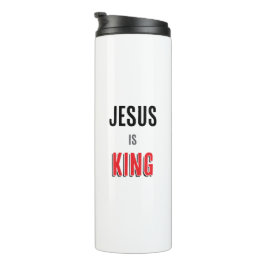 Jesus ist König Thermosbecher