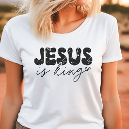 Jesus ist König Tri-Blend Shirt