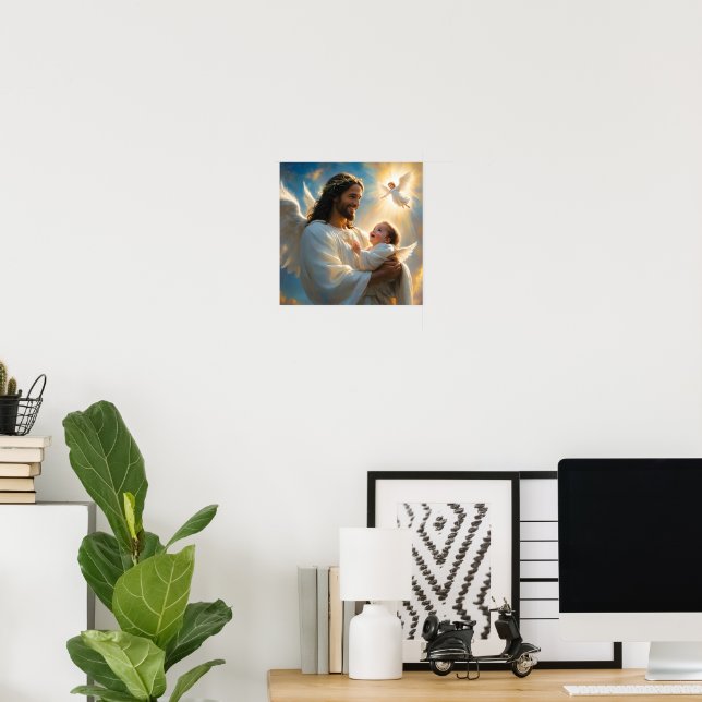 Jesus ist Kunst Poster (Heimbüro)