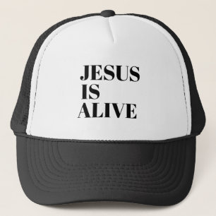 Jesus ist lebendig Christus ist Risen Zitate Gotte Truckerkappe