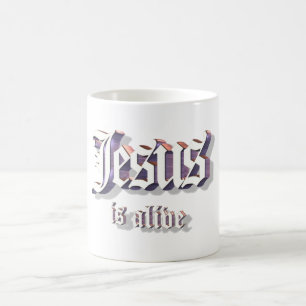 Jesus ist lebendiges 3D Tasse