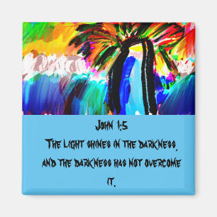 Jesus ist Leuchtturmmagnet Türschild Luft frisene Magnet