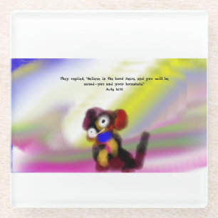 Jesus ist Licht Glasuntersetzer