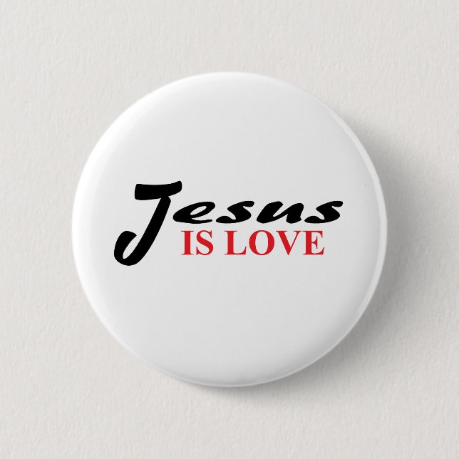 Jesus ist Liebe Button (Vorderseite)