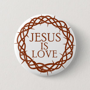 Jesus ist Liebe Button