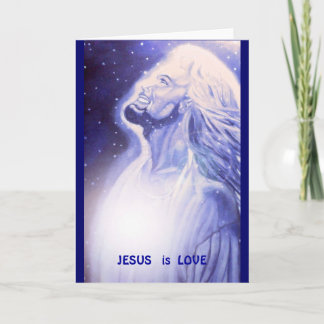 JESUS ist LIEBE Feiertagskarte