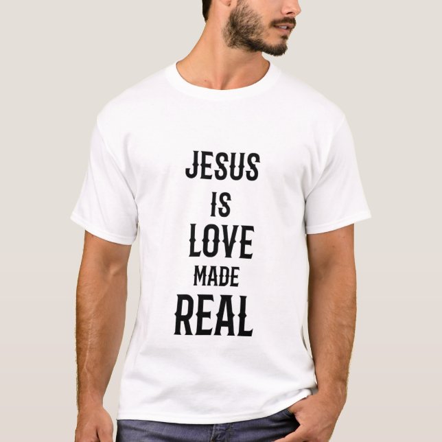 Jesus ist Liebe Made Real Royal Luxury T - Shirt (Vorderseite)