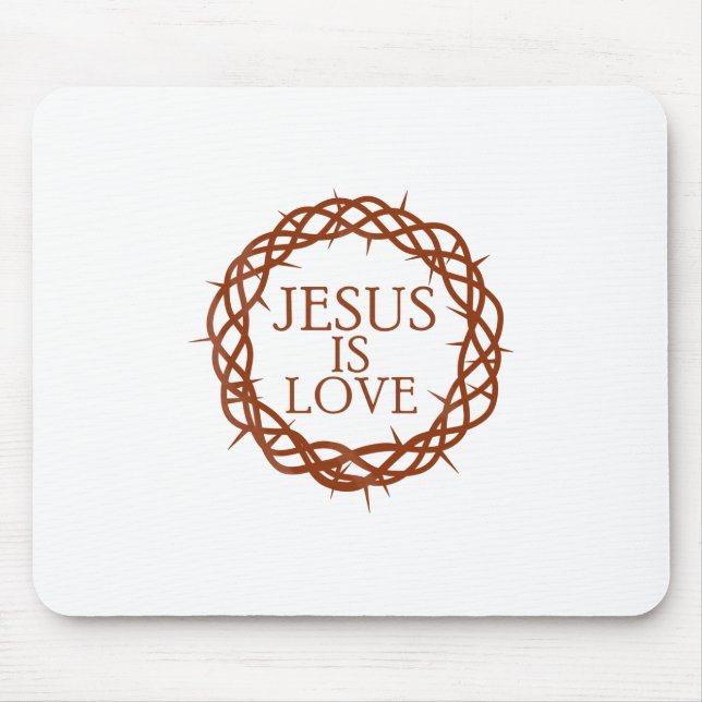 Jesus ist Liebe Mousepad (Vorne)