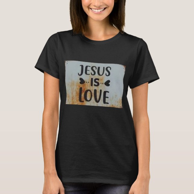 Jesus ist Liebe T-Shirt (Vorderseite)