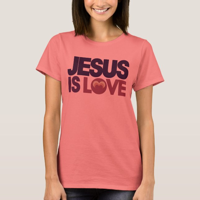 Jesus ist Liebe T-Shirt (Vorderseite)