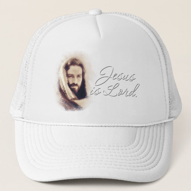 Jesus ist Lord A3 Hat Truckerkappe (Vorderseite)