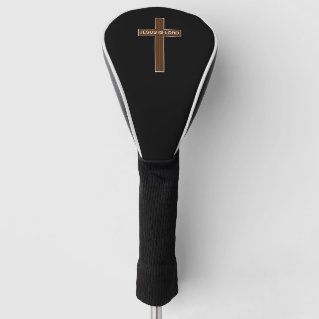 Jesus ist Lord Cross Golf Headcover (Vorderseite)