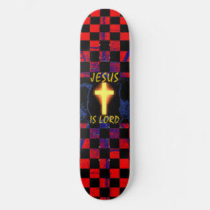 Jesus ist Lord Cross Skateboard