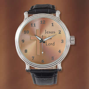 Jesus ist Lord Cross Watches für Männer Personalis Armbanduhr