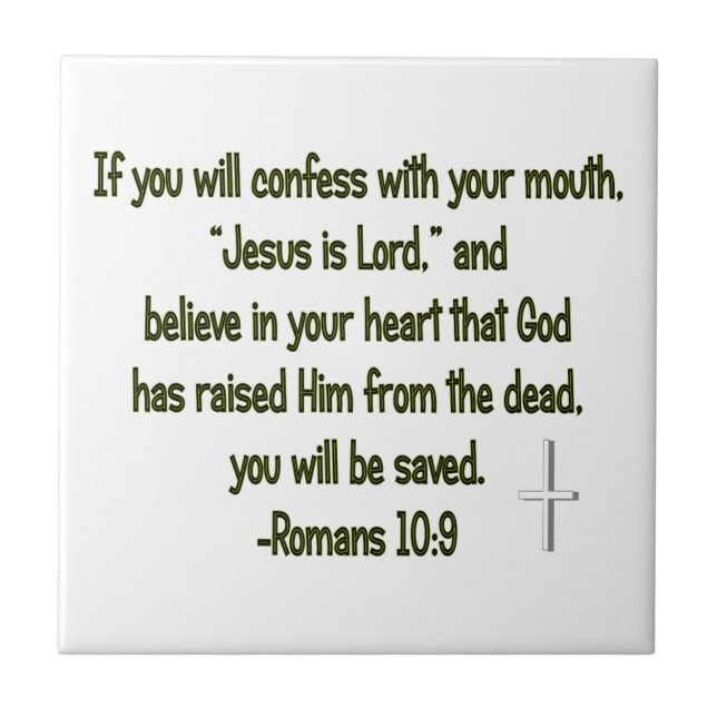 Jesus ist Lord Fliese (Vorderseite)