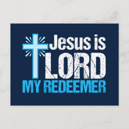 Jesus ist Lord My Redeemer Christliche Cross Churc Postkarte