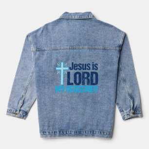 Jesus ist Lord My Redeemer Niedliche Christliche F Jeansjacke