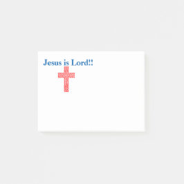 Jesus ist Lord Notes Post-it Klebezettel
