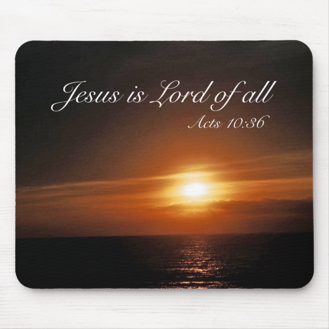 Jesus ist Lord von allen Mousepad (Vorne)
