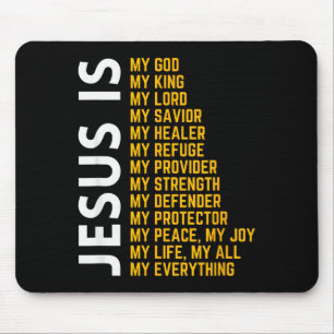 Jesus ist mein Alles Christlicher Gott Jesus Relig Mousepad