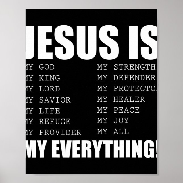 Jesus ist mein alles Jesus T-ShirtSind Sie ein Tei Poster (Vorne)
