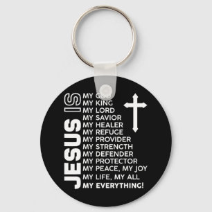 Jesus ist mein alles Jesus T-ShirtSind Sie ein Tei Schlüsselanhänger