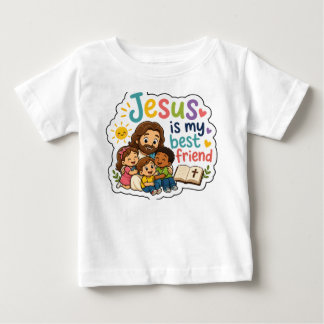 Jesus ist mein bester Freund Süße Kinder Christlic Baby T-shirt