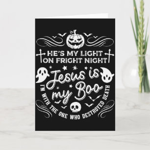 Jesus ist mein Boo Christliches Halloween-Geist-Kü Karte