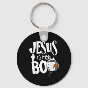 Jesus ist mein Boo - lustig Spooky Katze Christlic Schlüsselanhänger