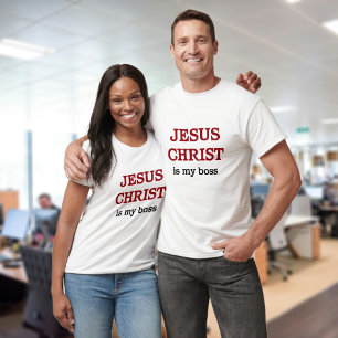 Jesus ist mein Boss Matthew Bible Verse Christlich T-Shirt
